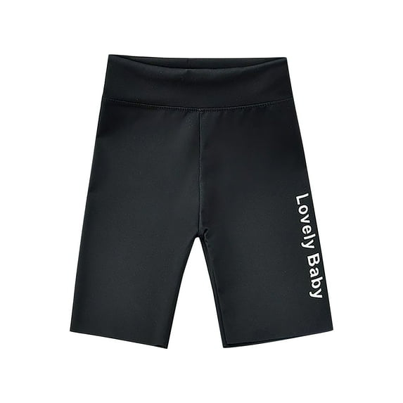 Coerni Kids Girl's Knee Length Leggings Stretch Outside Wear Athletic Kids Letter Print Dance Workout Running Yoga Pants