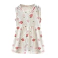 thumbnail image 1 of Coerni Kids Girls Floral Dress Sleeveless Crewneck Summer Dresses Flare A Line Sundress Cotton Vest Dress Overalls Dresses, 1 of 8