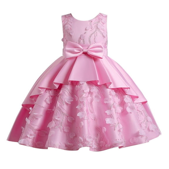 Coerni Kids Girls Wedding Fancy Lace Dress Toddler Dance Formal Party Birthday Smocked Dresses Pageant Tutu Frocks Skirts