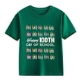 thumbnail image 1 of Coerni Kids Happy 100th Day of School T-Shirt Colorful Crayon Graphic Tee Boys Girls Kindergarten Casual Short Sleeve Tops, 1 of 8