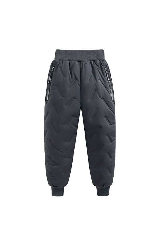 Coerni Kids Puffer Pants Boys Girls Cotton Thick Warm Long Pants Winter Ski Snow Trousers Wear Leggings Youth Jogger Clothes