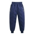 thumbnail image 1 of Coerni Kids Puffer Pants Boys Girls Cotton Thick Warm Long Pants Winter Ski Snow Trousers Wear Leggings Youth Jogger Clothes, 1 of 4