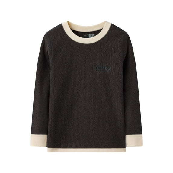 Coerni Kids Sweatshirt Toddler Boys Girls Cute Cartoon Long Sleeve Thick Pullover Sweatshirt Jackets for Boys 1-10 Years