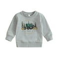 thumbnail image 1 of Coerni Kids Sweatshirts Soft Cotton Warm Crewneck Long Sleeve Pumpkin Letter Hallow-een Sweatshirt For Boys Or Girls Tween Girls, 1 of 6