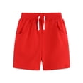thumbnail image 1 of Coerni Kids Toddler Boy Shorts Solid Color Shorts Cotton Casual Outfits for Children Clothing Youth Football Shorts, 1 of 5