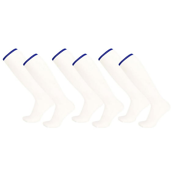 Coerni Kids Toddler Soccer Socks 3 Pairs Knee High Striped Tube Soccer Socks for 5 12 Years Old Unisex Breathable Sports Running Or Training Big Girls No Show Socks