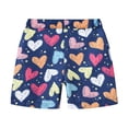 thumbnail image 1 of Coerni Kids Vacation Boho Shorts Pants Girls UPF 50 Quick-Dry Beach Elastic Waist Cute Cartoon Printing Beach Pants, 1 of 8