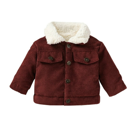 Coerni Kids Winter Coat Baby Girls Boys Cartoon Winter Warm Stand Up Collar Long Sleeve Solid Color Stripe Snow Jacket