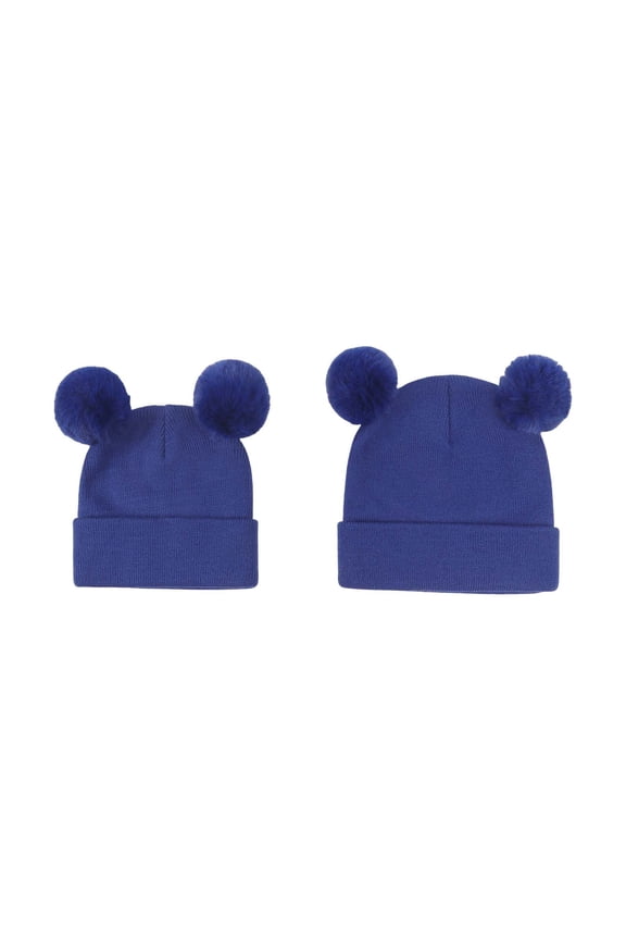 Coerni Kids Winter Hats Baby Beanie Cute Toddler Winter Hat Knit Boys Girls Warm Kids Embroidered Cap Baby Girl Easter Hat