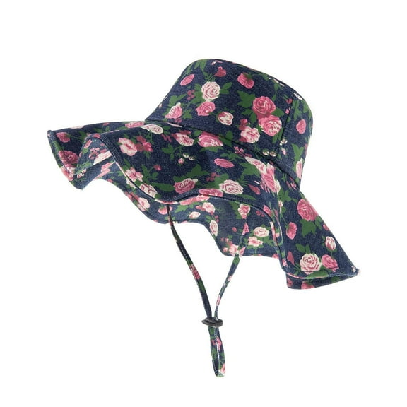 Coerni Ladies Rain Hat Baby Girl Sun Hat Outdoor Beach Hat With Wide Hats Ray Sun Protection Baby Floral Sun Hat Cap