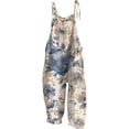 thumbnail image 1 of Coerni Lightweight Harems Jumpsuits for Girls Fashion Boho Floral Printed Rompers Summer Casual Suspender Overalls Beach Vacation, 1 of 4