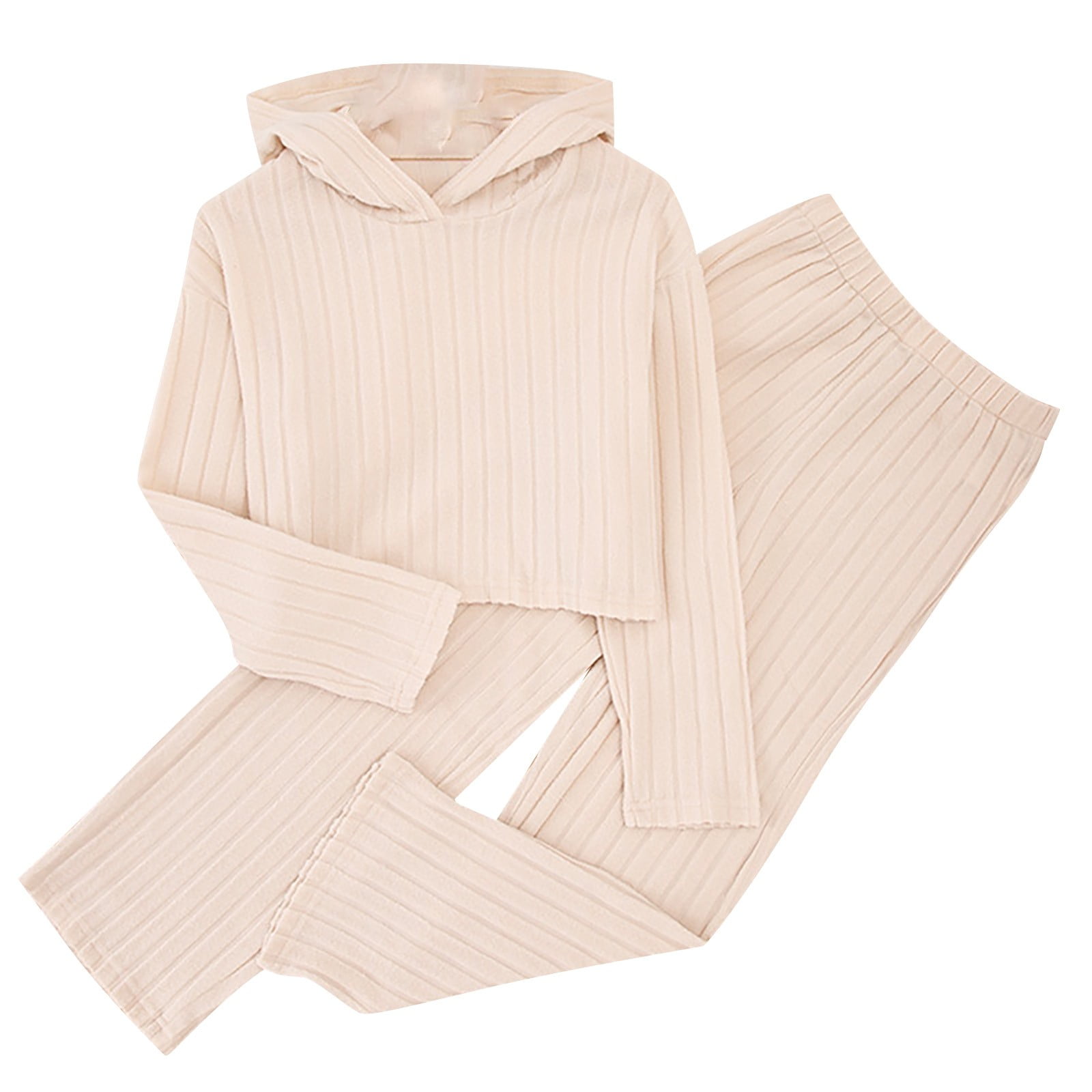 Kid Girl Cable Sweater Knit Pants 2-piece Set