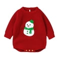 thumbnail image 1 of Coerni My First Christmas Baby Boy Outfit Baby Girl Boy Christmas Outfit Long Sleeve Letter Sweatshirt Romper Bodysuit Fall Winter Clothes, 1 of 6