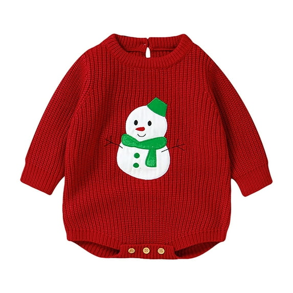 Coerni My First Christmas Baby Boy Outfit Baby Girl Boy Christmas Outfit Long Sleeve Letter Sweatshirt Romper Bodysuit Fall Winter Clothes