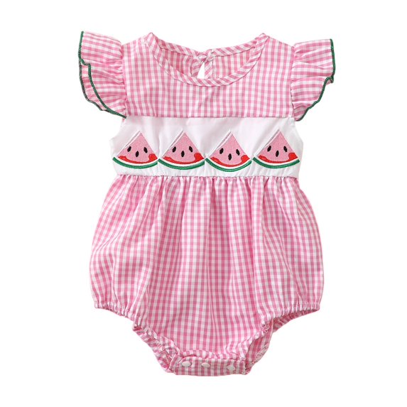 Coerni My First Easter Baby Girl Outfit New Born Smock Bubble Romper Ruffle Bodysuit Princess Onesie Jumpsuit Coming Home Outfit