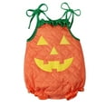 thumbnail image 1 of Coerni My First Halloween Baby Girl Boy Outfit Pumpkin Bubble Romper Toddler Kids Jumpsuit Cute Girls Pumpkin Clothes, 1 of 9