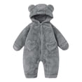 thumbnail image 1 of Coerni New Born Baby Animal Halloween Onesie Boys Girls Teddy Bear Sherpa Fleece One Piece Romper Hooded Fuzzy Long Jumpsuit, 1 of 2