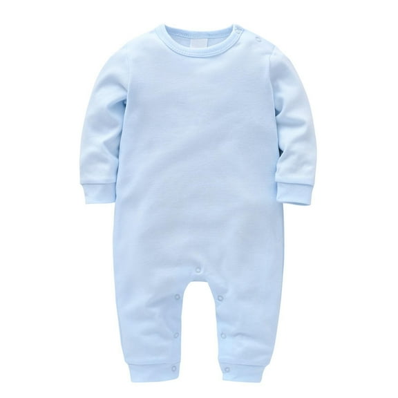 Coerni New Born Baby Solid Bodysuits Romper Toddler Girls Boy Button Crawl Clothing Athletic Onesie Cutest Fall Clothes Outfit