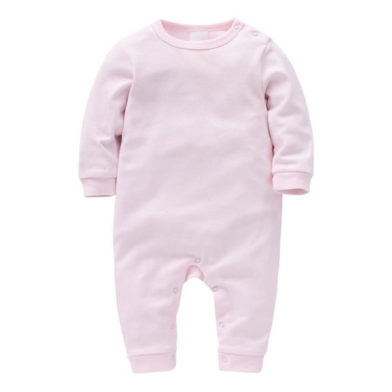 Coerni New Born Baby Solid Bodysuits Romper Toddler Girls Boy Button Crawl Clothing Athletic Onesie Cutest Fall Clothes Outfit