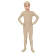 thumbnail image 1 of Coerni Orange Jumpsuit for Kids Festival Stretch Plain Unitard&nbsp;Spandex Bodysuit Boys Girls Halloween Open Face Full Body Suit, 1 of 5