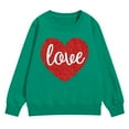 thumbnail image 1 of Coerni Oversized Sweatshirts for Girls Cotton Crewneck Long Sleeve Pullover Cute Heart Graphic Shirts Athletic Warm Trendy Clothes, 1 of 6