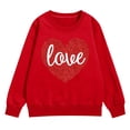 thumbnail image 1 of Coerni Oversized Sweatshirts for Girls Cotton Crewneck Long Sleeve Pullover Cute Heart Graphic Shirts Athletic Warm Trendy Clothes, 1 of 6