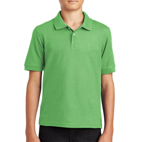 Coerni Polo Shirts for Boys Short Sleeve Solid 𝗦tretch Youth School Uniform Golf Polo Sports Athletic Casual Tops