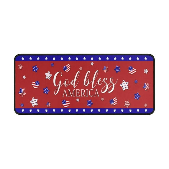 Coerni Presidential Day Kitchen Mat Independence Day Home Door Mat Rugby Home Floor Mat Carpet Big Throw Blanket