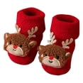 thumbnail image 1 of Coerni Rattle Socks Baby Christmas Baby Socks Little Boy Girl Christmas Socks Baby Non Slip First Socks With 3D Motifs Baby Winter Socks, 1 of 4