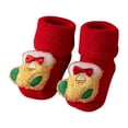 thumbnail image 1 of Coerni Rattle Socks Baby Christmas Baby Socks Little Boy Girl Christmas Socks Baby Non Slip First Socks With 3D Motifs Baby Winter Socks, 1 of 4