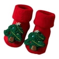 thumbnail image 1 of Coerni Rattle Socks Baby Christmas Baby Socks Little Boy Girl Christmas Socks Baby Non Slip First Socks With 3D Motifs Baby Winter Socks, 1 of 4