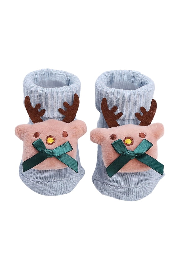 Coerni Socks Floor Socks Baby Cotton Socks Autumn Spring New Half Velvet Soft Skin Boys Girls Cartoon Boys Socks Size 12 Toddler