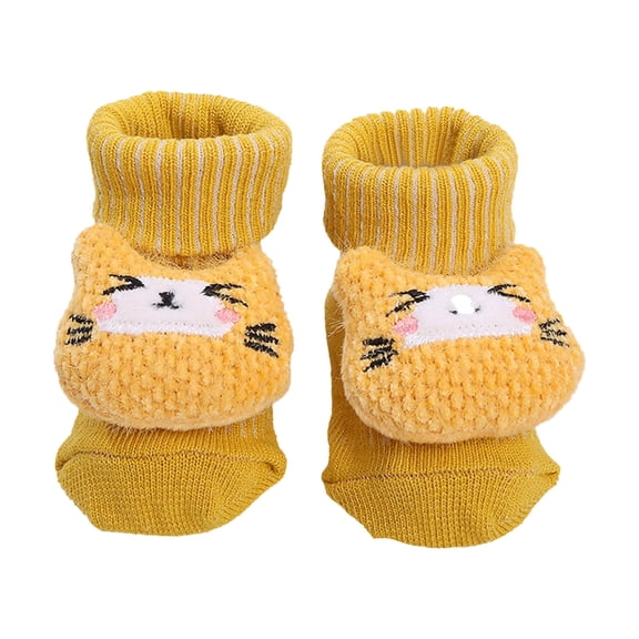 Coerni Socks Floor Socks Baby Cotton Socks Autumn Spring New Half Velvet Soft Skin Boys Girls Cartoon Boys Socks Size 12 Toddler