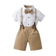 thumbnail image 1 of Coerni Spring Outfits for Boys The New Boy 2pc Set Summer Handsome Gentleman Children's Suit Vintage Baby Boy Clothes Hawaii Holiday Set, 1 of 5