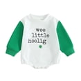 thumbnail image 1 of Coerni St Patricks Day Outfit Baby Boy Girl Long Sleeve Bubble Romper Sweatshirt Toddler Oversized Bodysuit Casual Clothes, 1 of 8