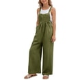 thumbnail image 1 of Coerni Summer Romper for Girls Spaghetti Strap Wide Leg Jumpsuit with Pocket Solids Casual Lightweight Overalls 4-15 Years, 1 of 6