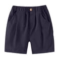 thumbnail image 1 of Coerni Toddler Baby Boys Casual Stretchy Denim Summer Solid Color Hot Jean Shorts 1 2 3 4 5 6 Years Summer Pants for Baby Boy, 1 of 4