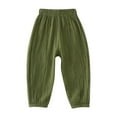 thumbnail image 1 of Coerni Toddler Baby Boys Girls Cotton Linen Ankle Pants Solid Elastic Waist Harem Pants Thin Comfortable Outdoor Trousers 1-5 Years, 1 of 7