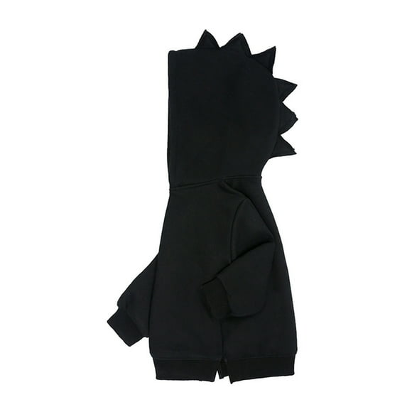 Coerni Toddler Baby Dinosaur Hoodies Pullover Boys Girls Novelty Hooded Sweatshirt Girls Solid Cotton Tops Fall Winter Clothes