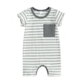 thumbnail image 1 of Coerni Toddler Baby Girl Clothes Summer Outfits Baby Boys Short Sleeve Romper Jumpsuit Bodysuit Pockets Clothes for Girl, 1 of 5