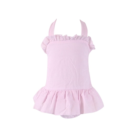 Coerni Toddler Baby Girl Swimsuit Bikini Solid Color Summer Beach Girls Swimsuit Bathing Suit for Toddler Girls