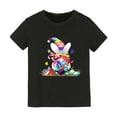 thumbnail image 1 of Coerni Toddler Baby Girl's Tunic Tops Baby Bunny Tshirt Easter Short Sleeve Tees Tops Bunny Tshirt Clothes for Girls, 1 of 6
