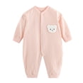 thumbnail image 1 of Coerni Toddler Baby Long Sleeve Onesie Cute Clothes Bodysuit Boys Girls Warm Down Windproof Overalls Boys Cotton Footless Jumpsuit, 1 of 8