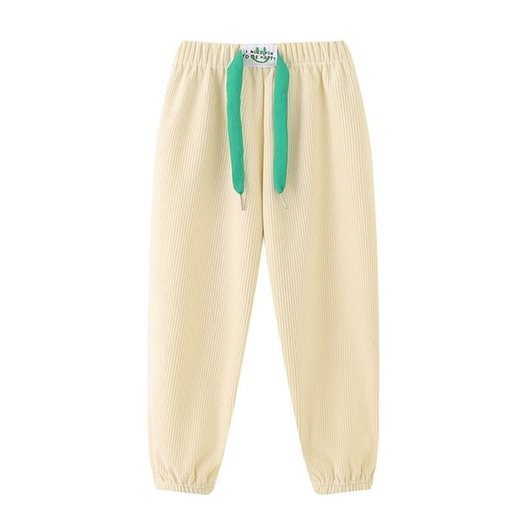 Coerni Toddler Boy Girl Cartoon Pattern Sweatpants Cotton Drawstring Elastic Waist Sport Jogger Pants with Pocket Age 2T-7T