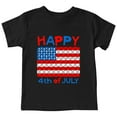 thumbnail image 1 of Coerni Toddler Boys 4th Of July Text USA Flag Print T Shirts American Flag Shirt Kids Independence Day Patriotic Short Soft, 1 of 8