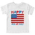 thumbnail image 1 of Coerni Toddler Boys 4th Of July Text USA Flag Print T Shirts American Flag Shirt Kids Independence Day Patriotic Short Soft, 1 of 8