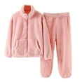 thumbnail image 1 of Coerni Toddler Boys Girls Fleece Pajama Set Winter Warm Plush Tops+Pants Outfits Sleepwear Soft Comfy 2 Piece Loungewear Child Pjs, 1 of 8
