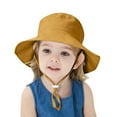 thumbnail image 1 of Coerni Toddler Bucket Hat Girl Hat Cap Girls Boys Spring Autumn Outdoor Shade Solid Color Sunscreen Hat Fisherman Hat 3-12 Months, 1 of 4