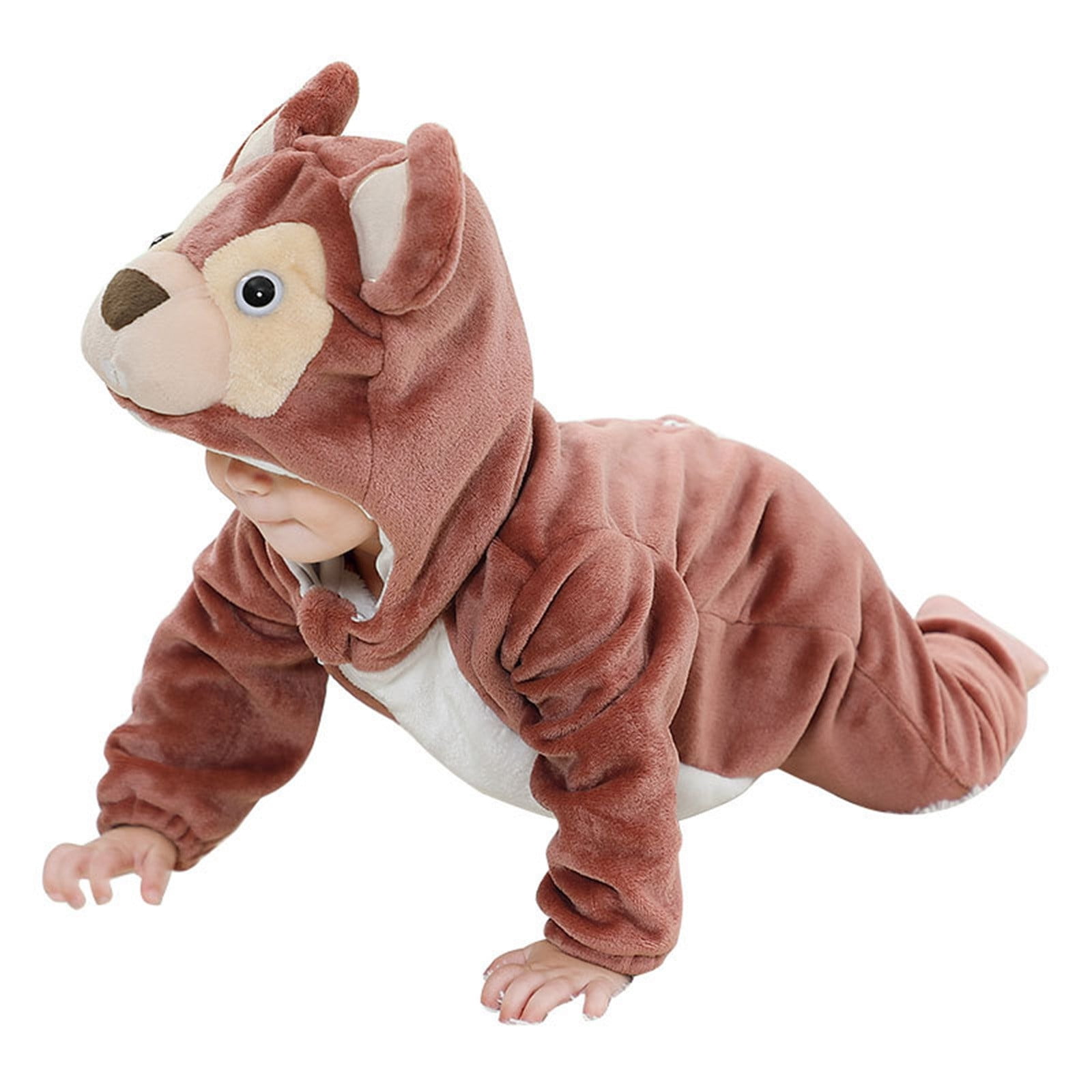 Coerni Toddler Cute Animal Jumpsuit 3D Frog Hoodie Coat New Born Baby Long Sleeve Hooded Romper Halloween Clothes Outfit