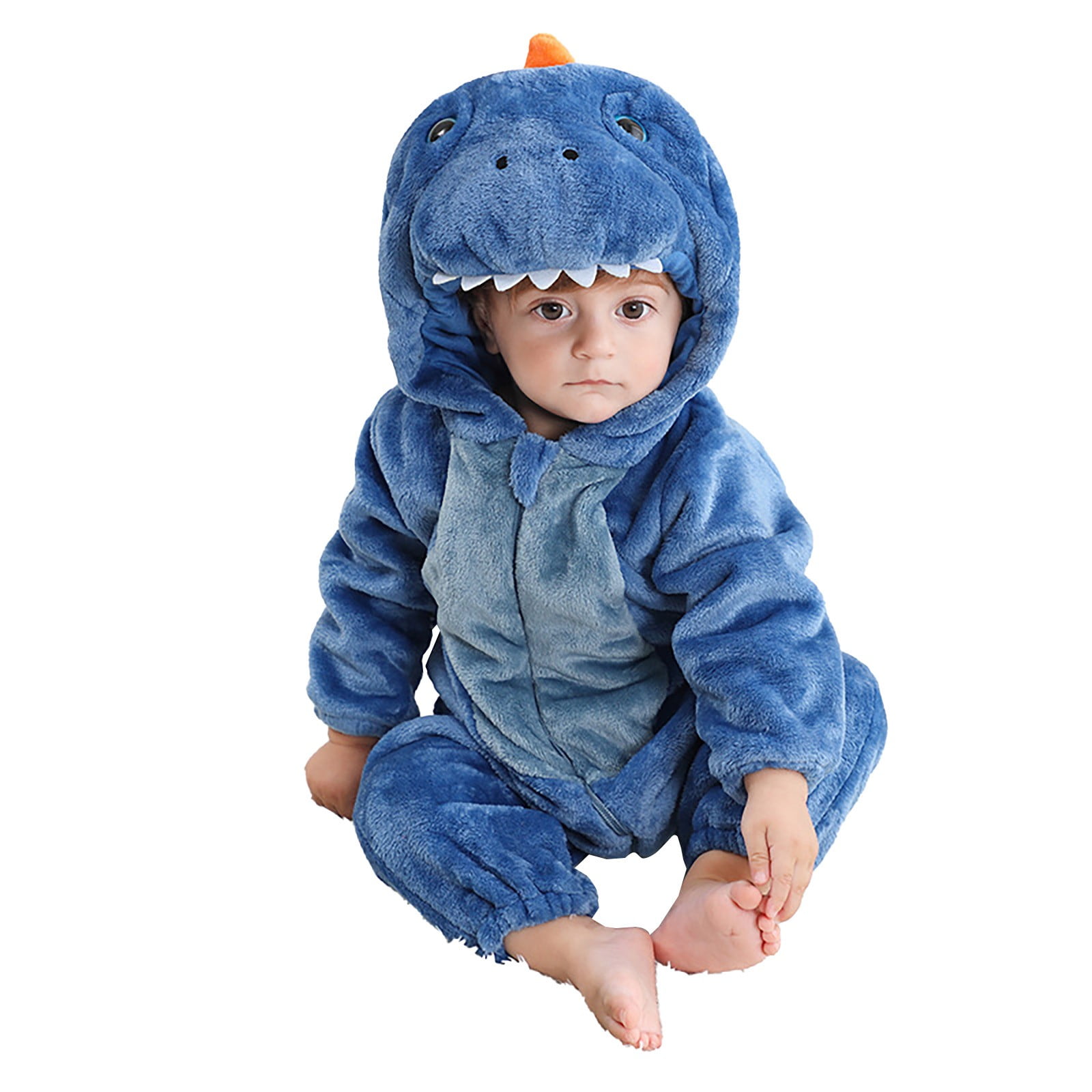 Coerni Toddler Cute Animal Jumpsuit 3D Frog Hoodie Coat New Born Baby Long Sleeve Hooded Romper Halloween Clothes Outfit